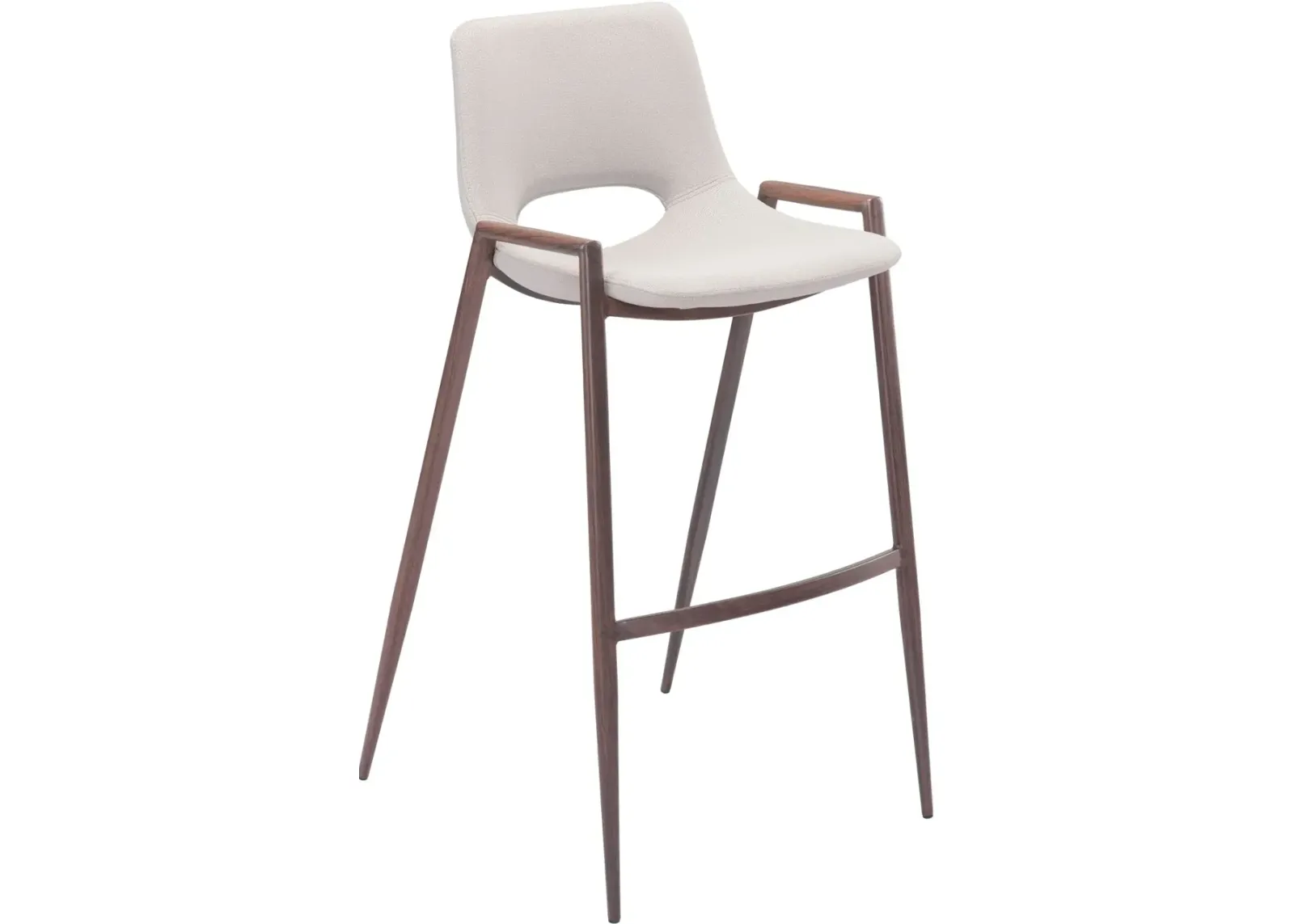 Desi Beige Bar Stool, Set of 2