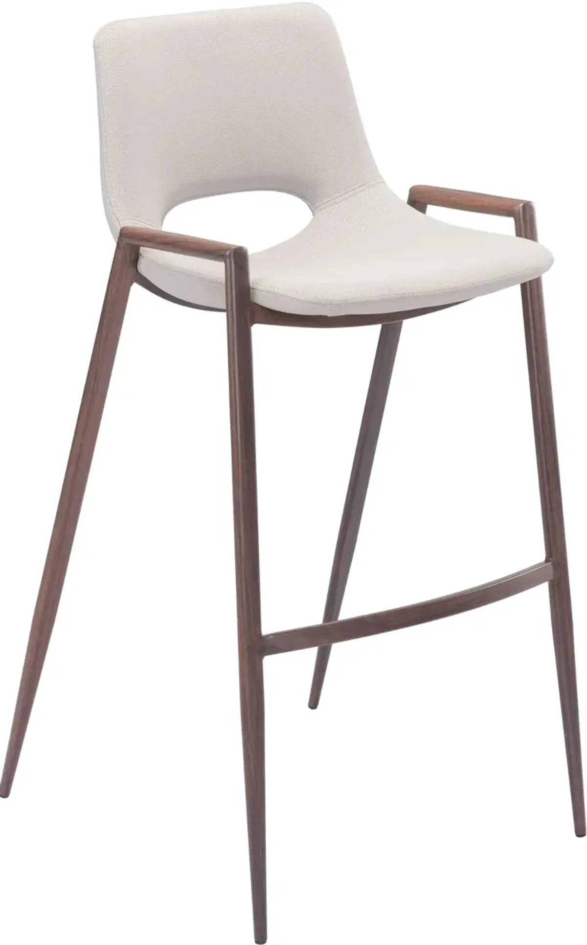 Desi Beige Bar Stool, Set of 2