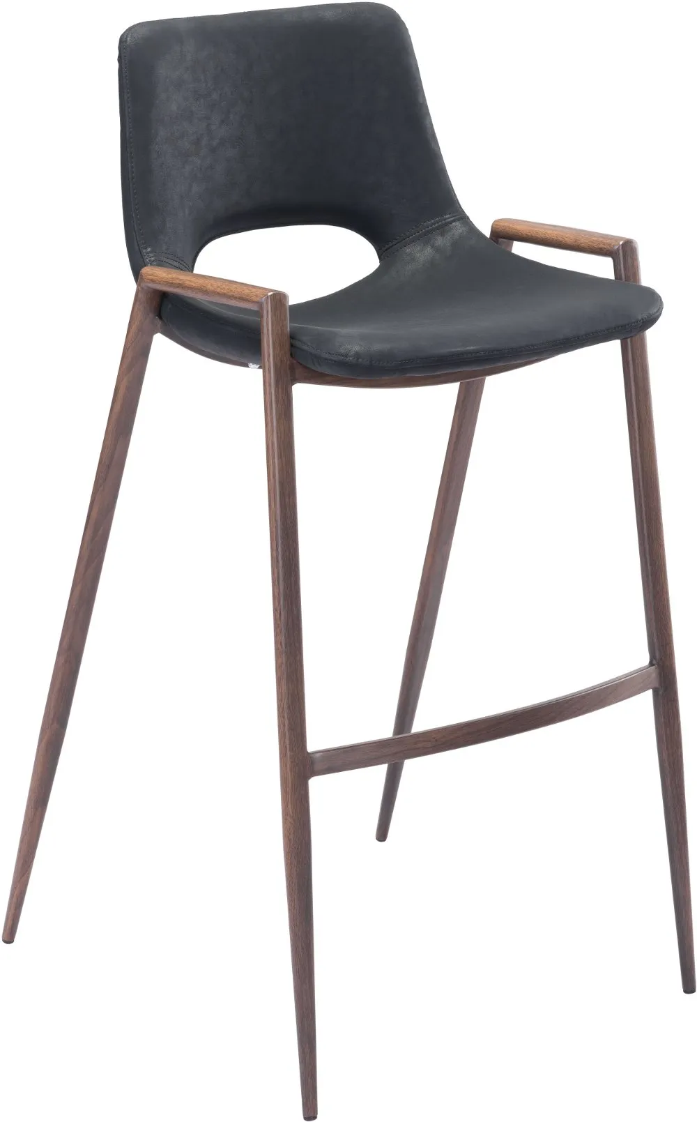 Desi Black Bar Stool, Set of 2