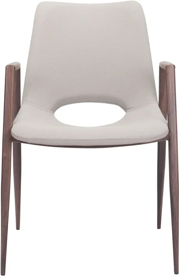 Desi Beige Dining Chair, Set of 2