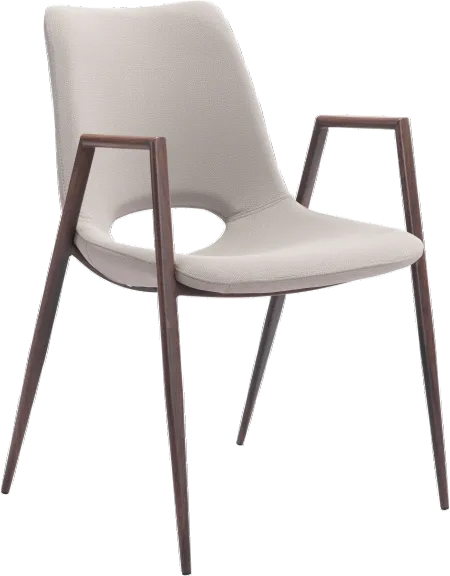 Desi Beige Dining Chair, Set of 2