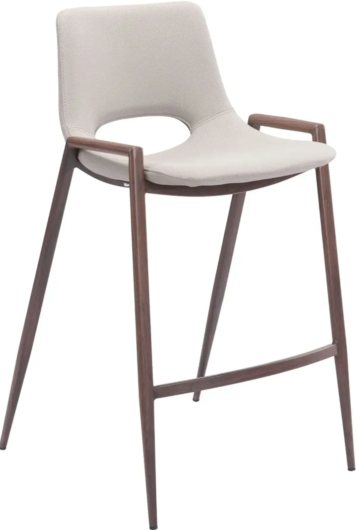 Desi Beige Counter Height Stool, Set of 2