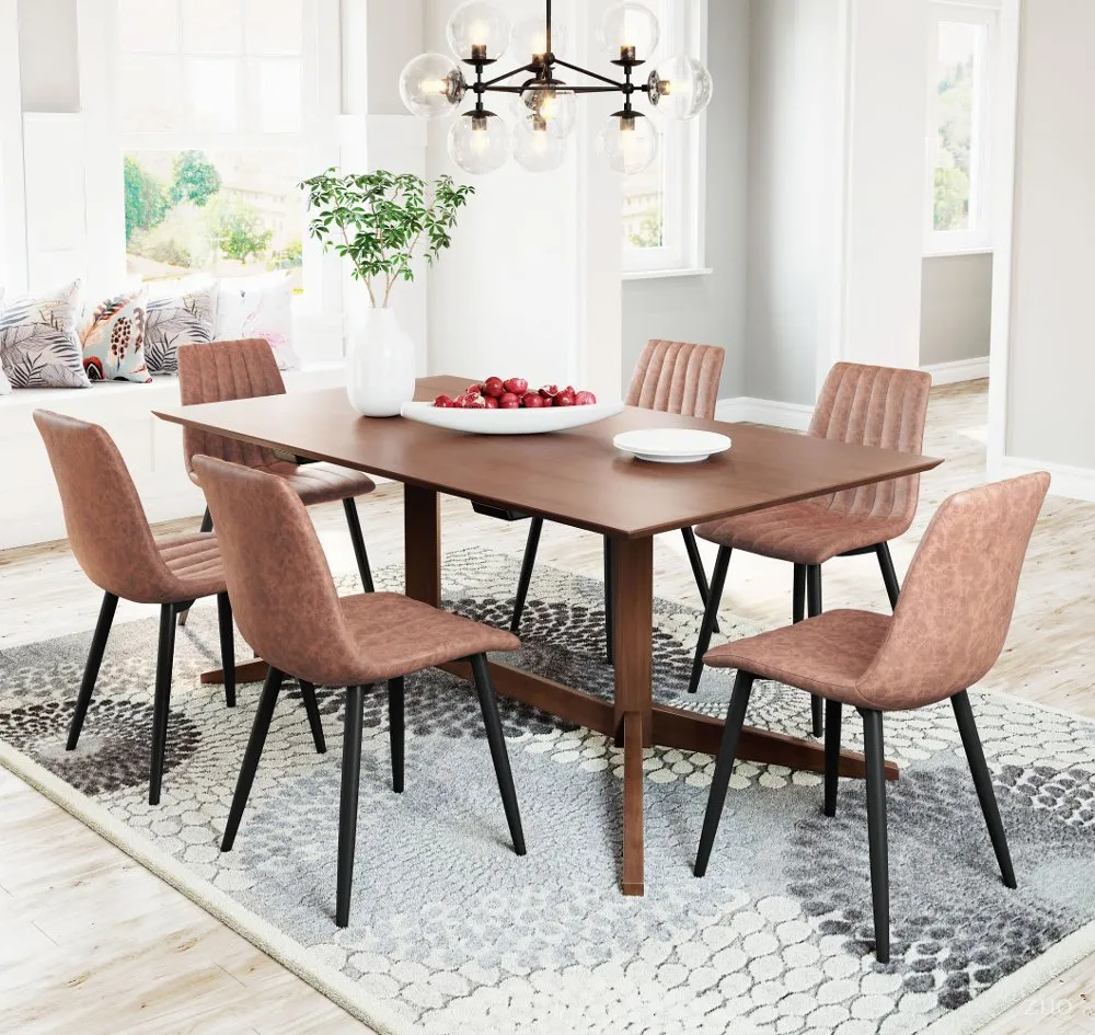 Dolce Brown Dining Room Chair (Set of 2)