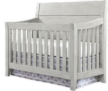 Tranquil Rock Weathered White 4-in-1 Convertible Crib