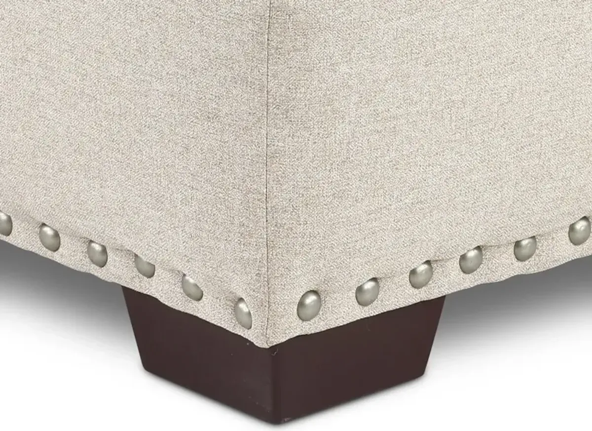 Middleton Beige Cocktail Ottoman