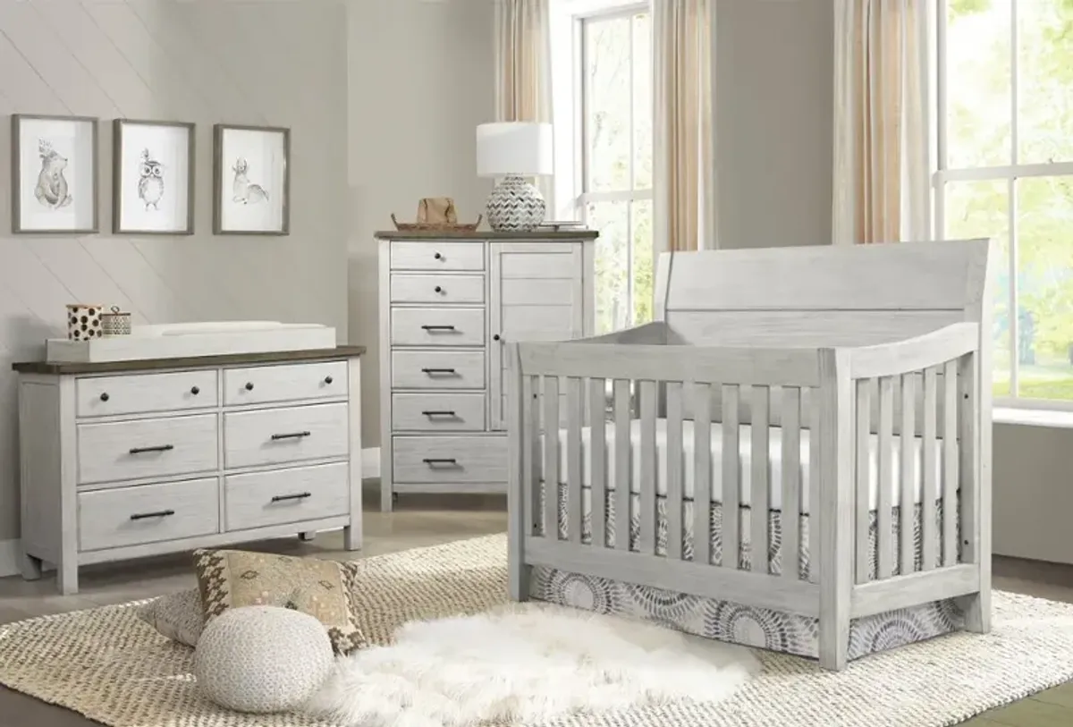 Tranquil Rock Weathered White Dresser