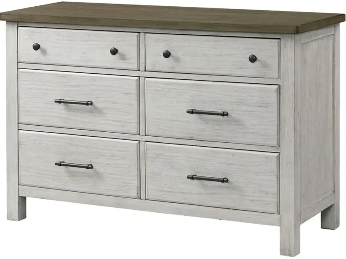 Tranquil Rock Weathered White Dresser