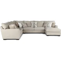 Middleton Beige 3 Piece Sectional