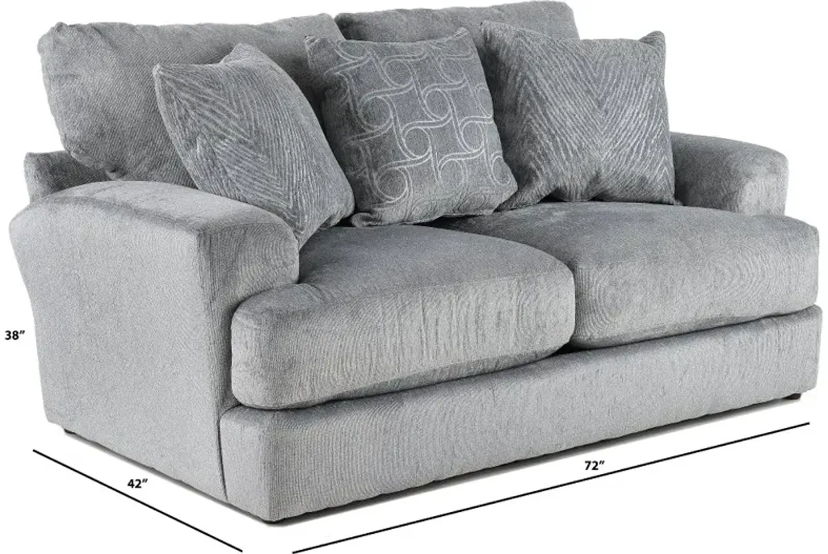 Lamar Gray Loveseat