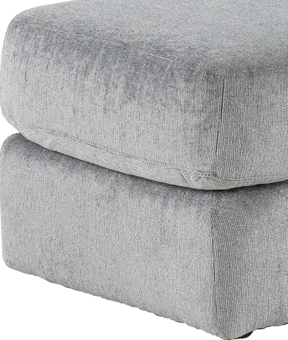 Lamar Gray Ottoman