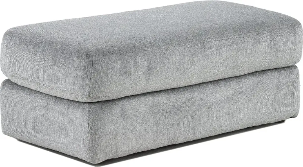 Lamar Gray Ottoman