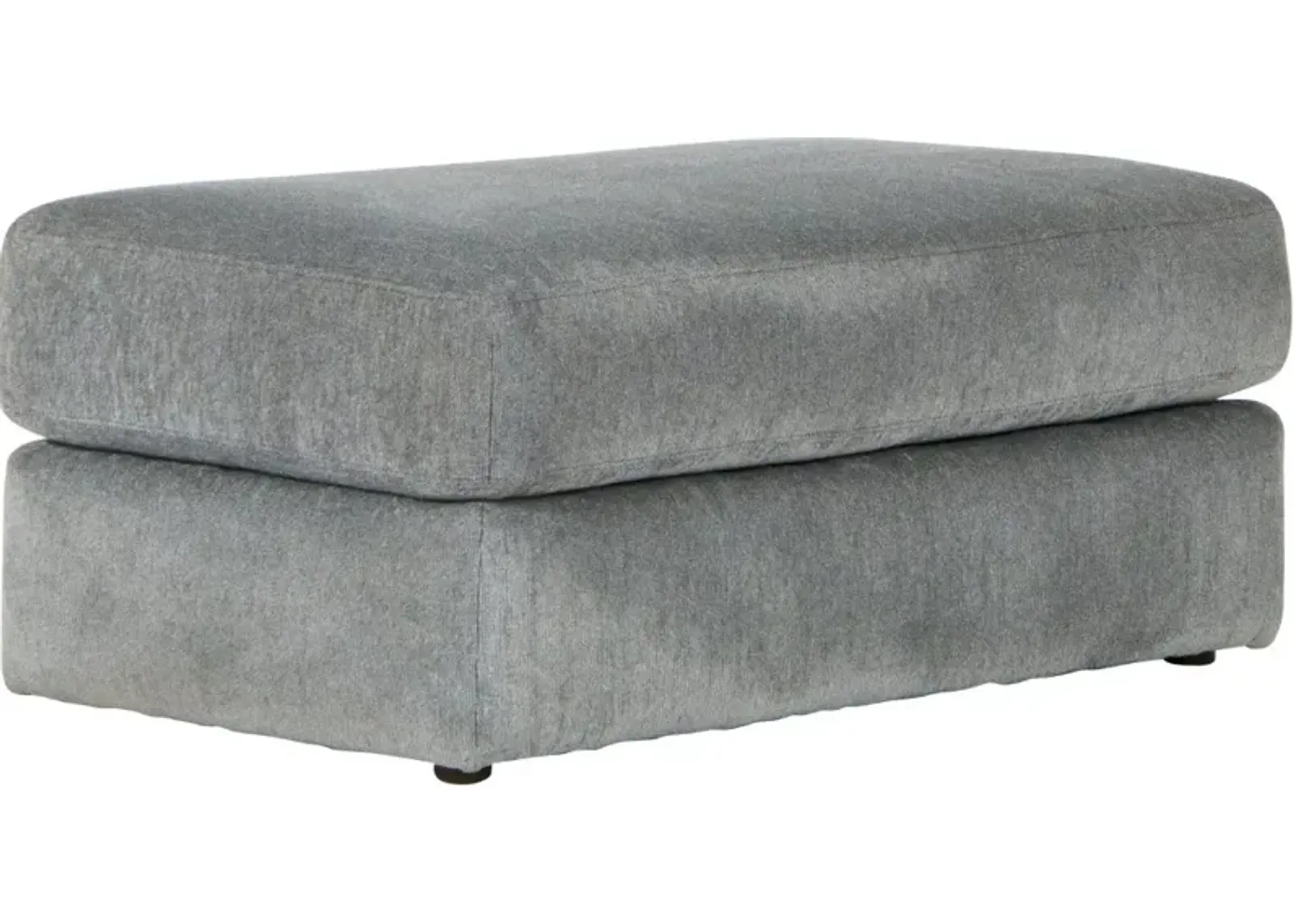 Lamar Gray Ottoman