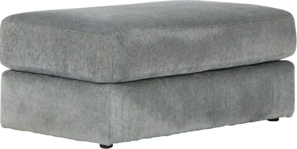 Lamar Gray Ottoman