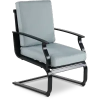 Sea Breeze Black Patio Spring Chair