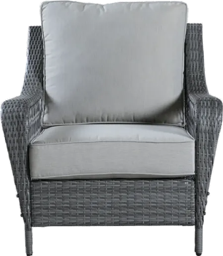 Essen II Gray Wicker Club Chair (Set of 2)