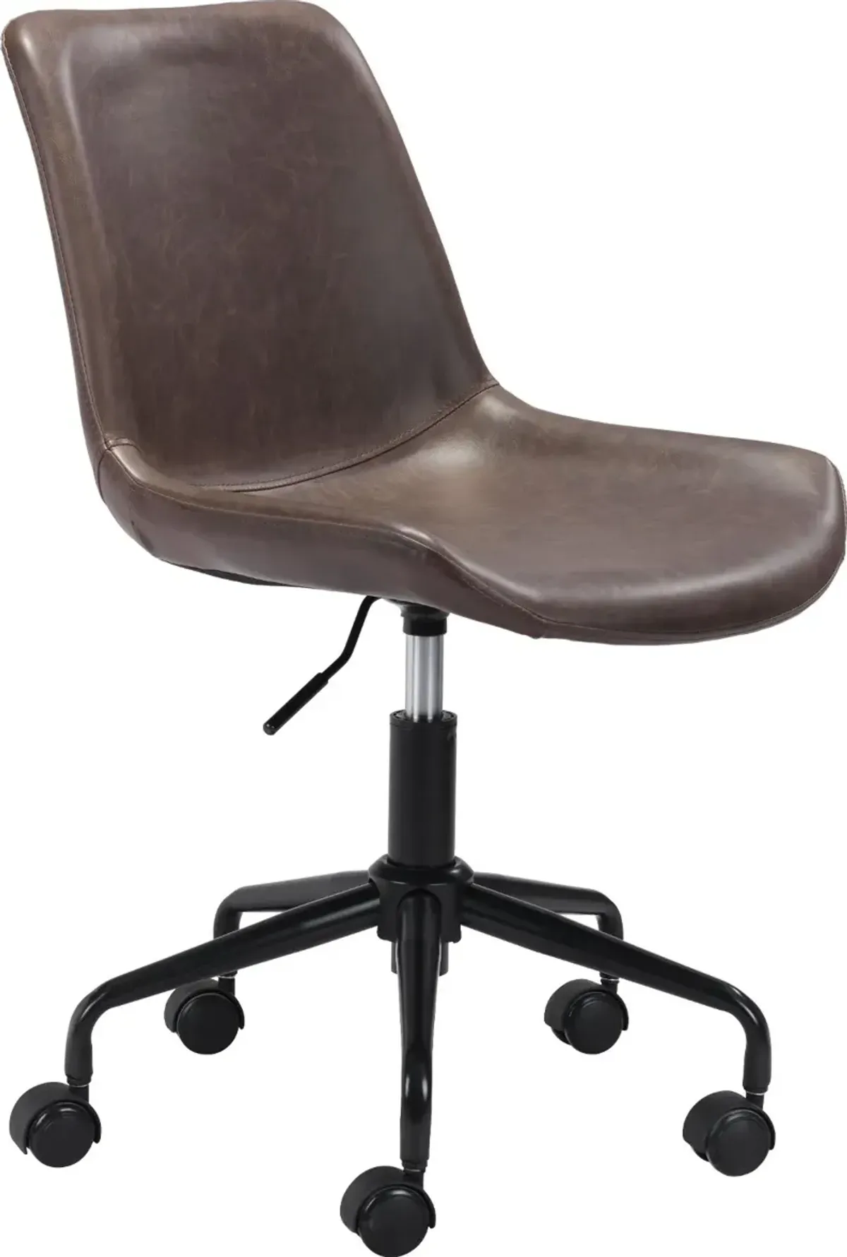 Mid-century Modern Brown Office Chair