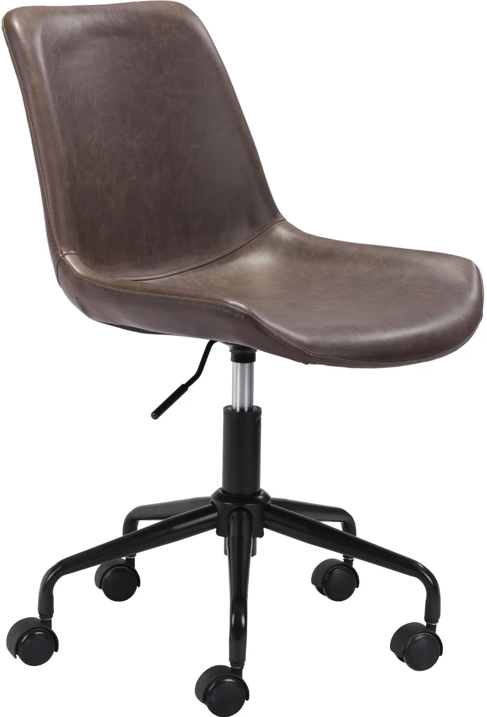 Mid-century Modern Brown Office Chair