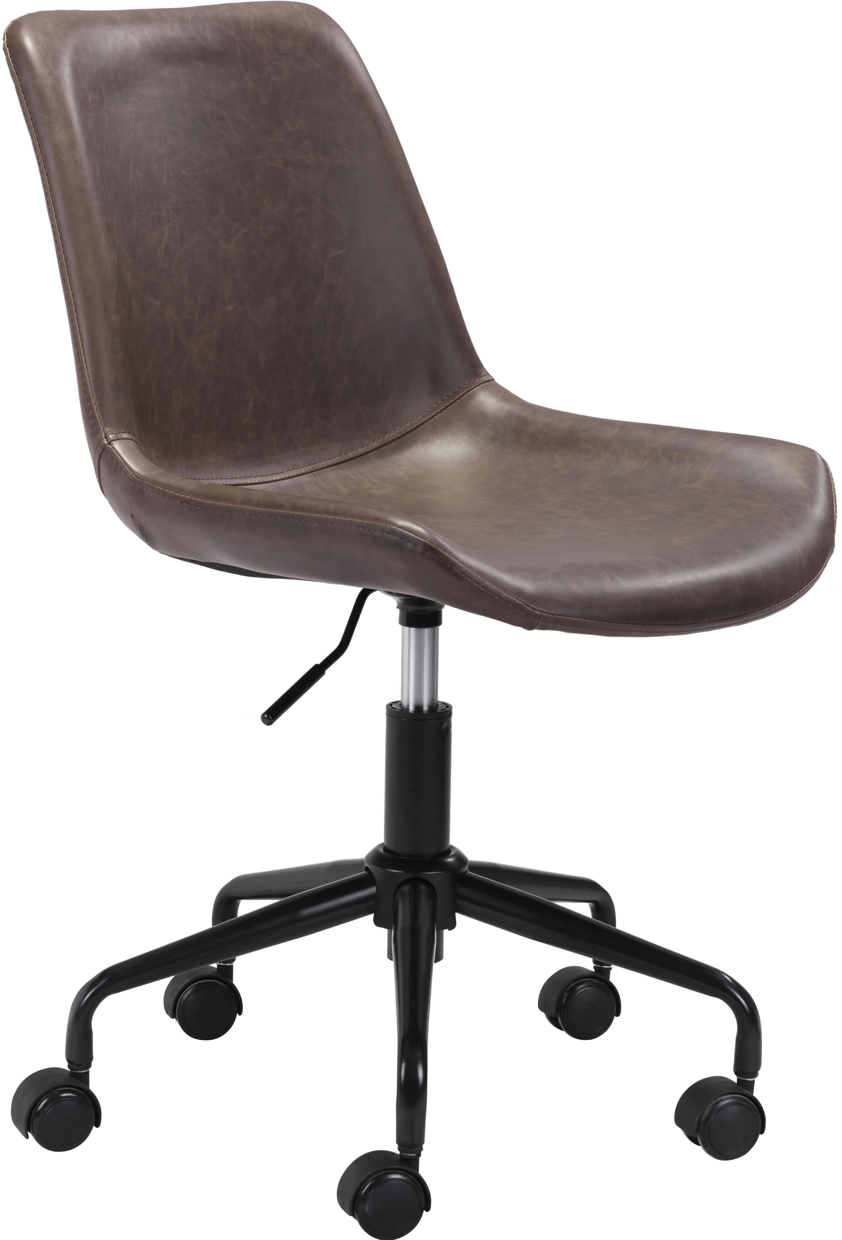 Mid-century Modern Brown Office Chair
