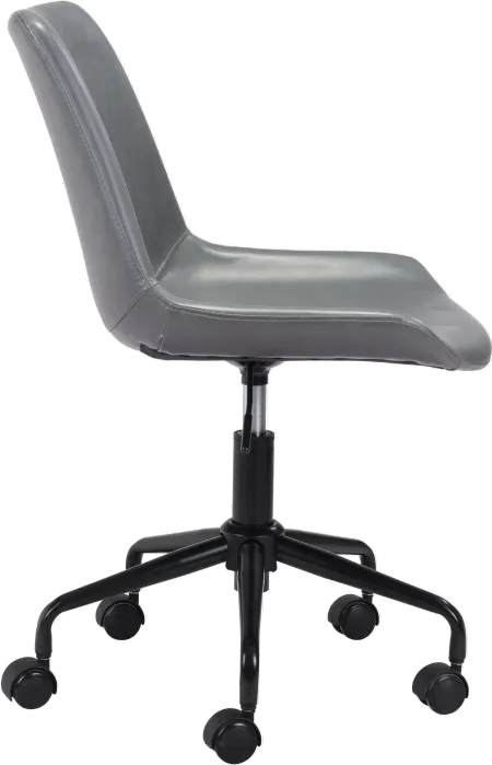 Byron Mid-century Modern Gray Office Chair