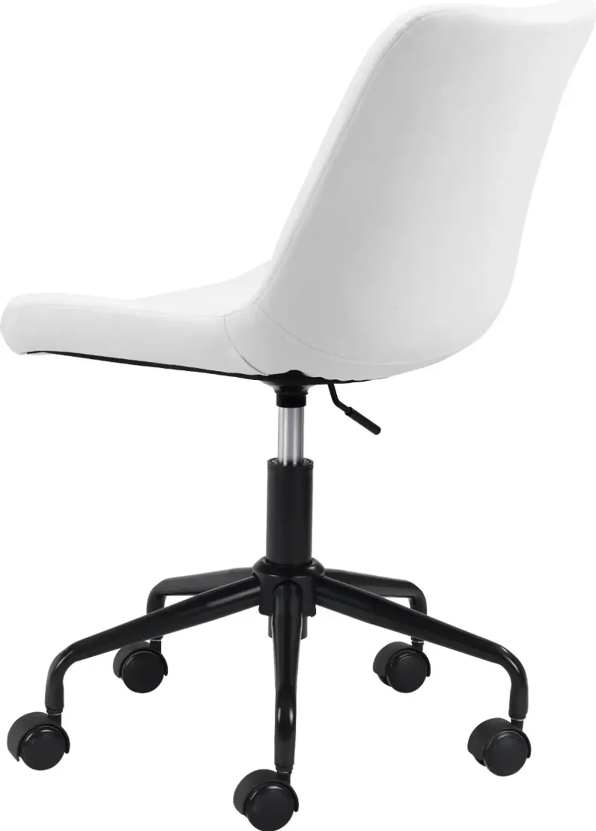 Byron Mid-Century Modern White Office Chair