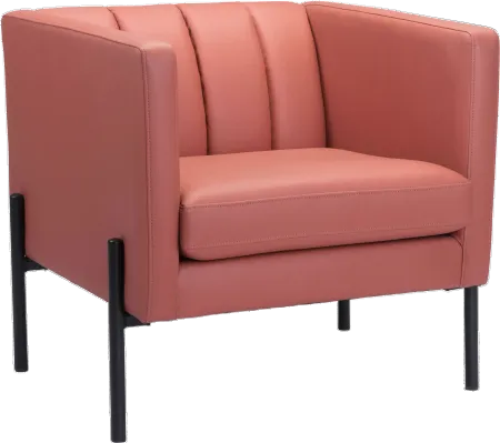 Jess Mid Century Modern Rust Accent Chair