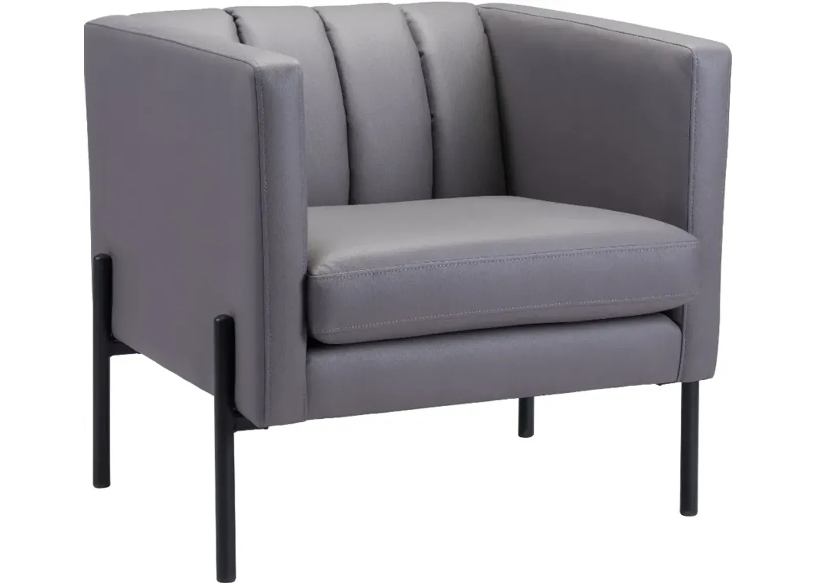 Mid Century Modern Gray Accent Chair - Jess