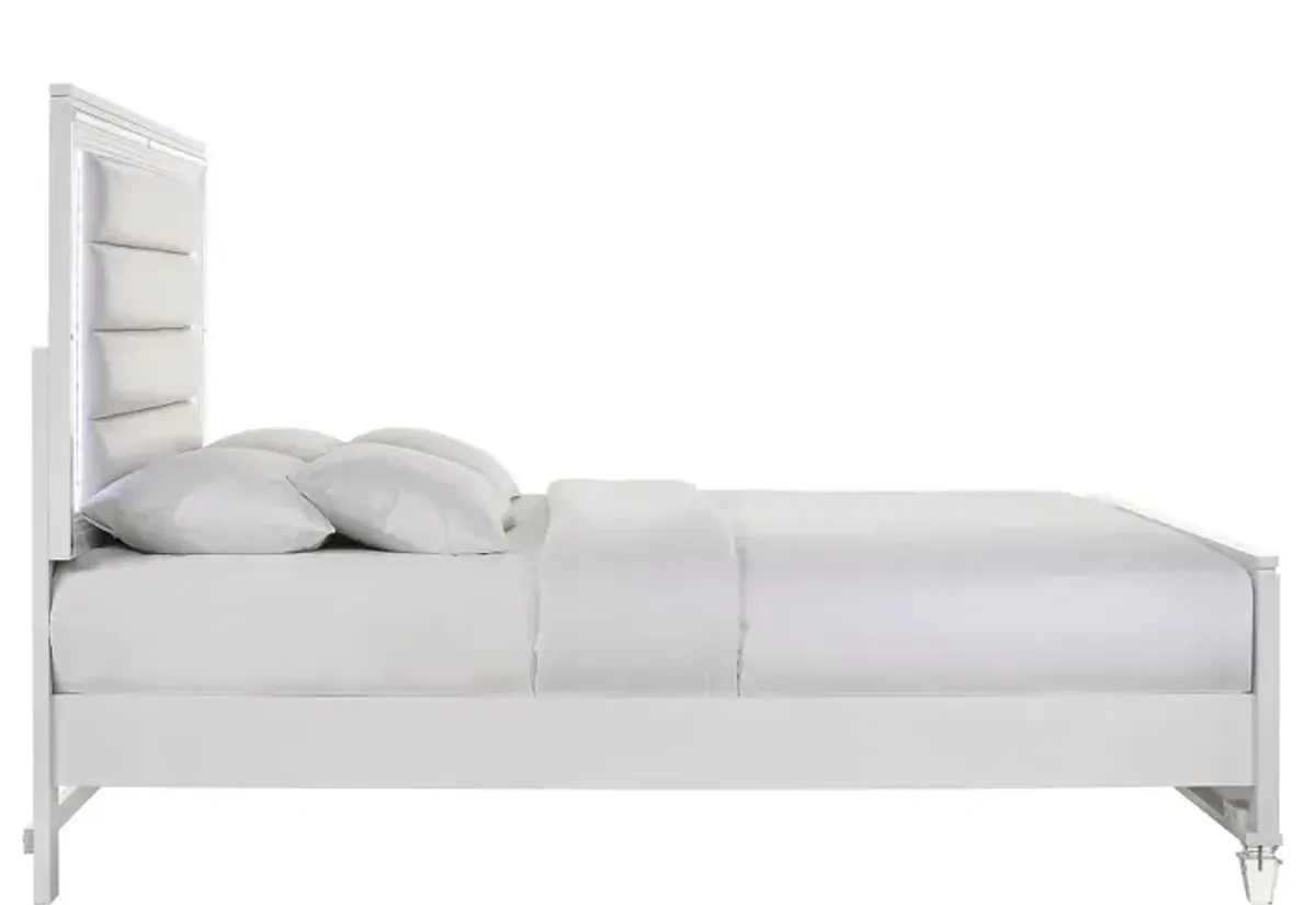 Posh White Full Bed with Trundle