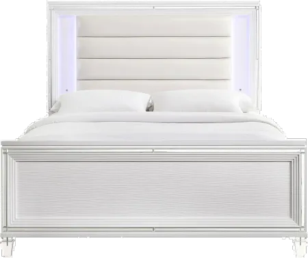 Posh White Full Bed with Trundle