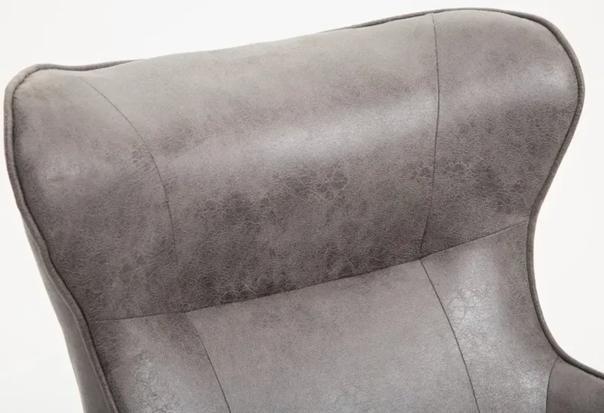 Franky Charcoal Gray Accent Chair