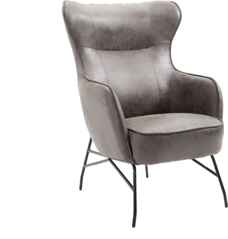 Franky Charcoal Gray Accent Chair