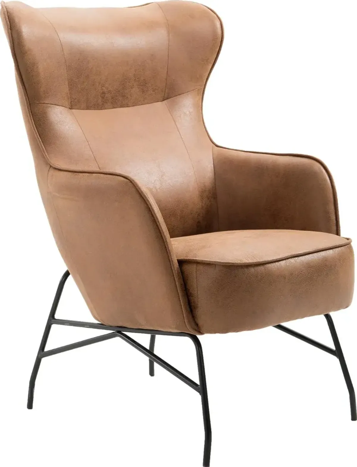 Franky Saddle Brown Accent Chair