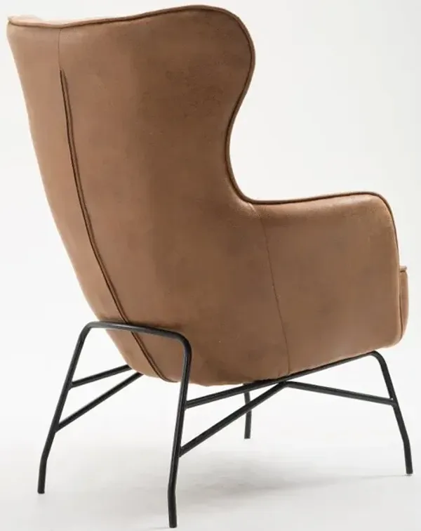 Franky Saddle Brown Accent Chair
