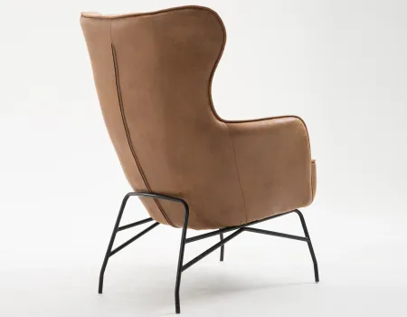 Franky Saddle Brown Accent Chair
