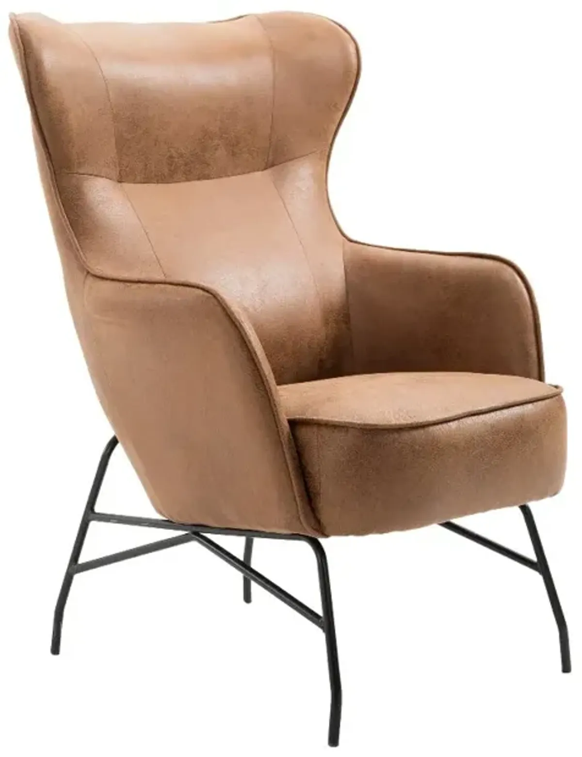 Franky Saddle Brown Accent Chair