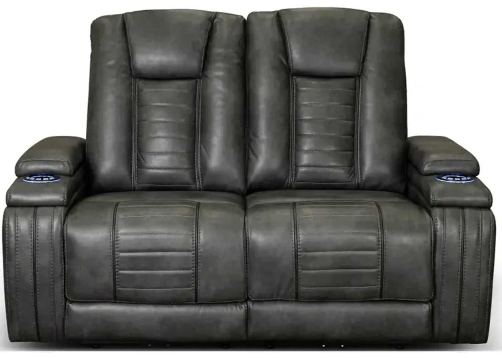 Megan Tinsmith Gray Power Reclining Loveseat