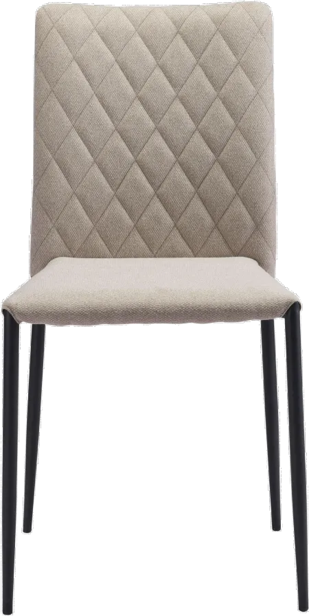 Harve Beige Upholstered Dining Room Chair (Set of 2)