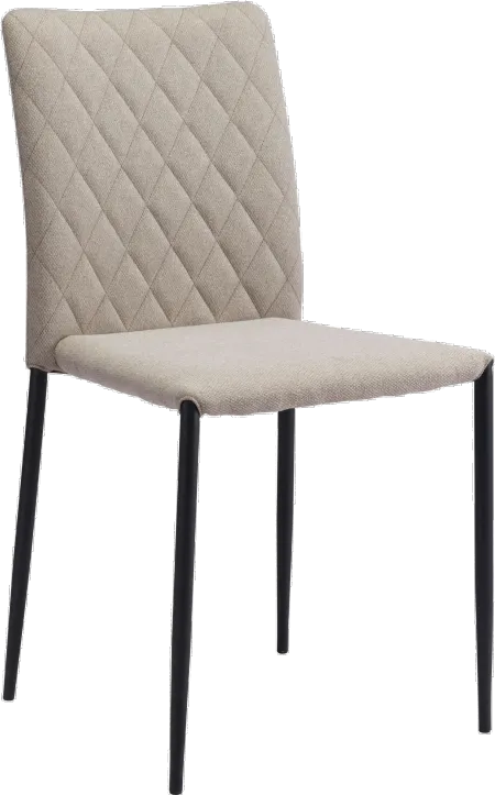 Harve Beige Upholstered Dining Room Chair (Set of 2)