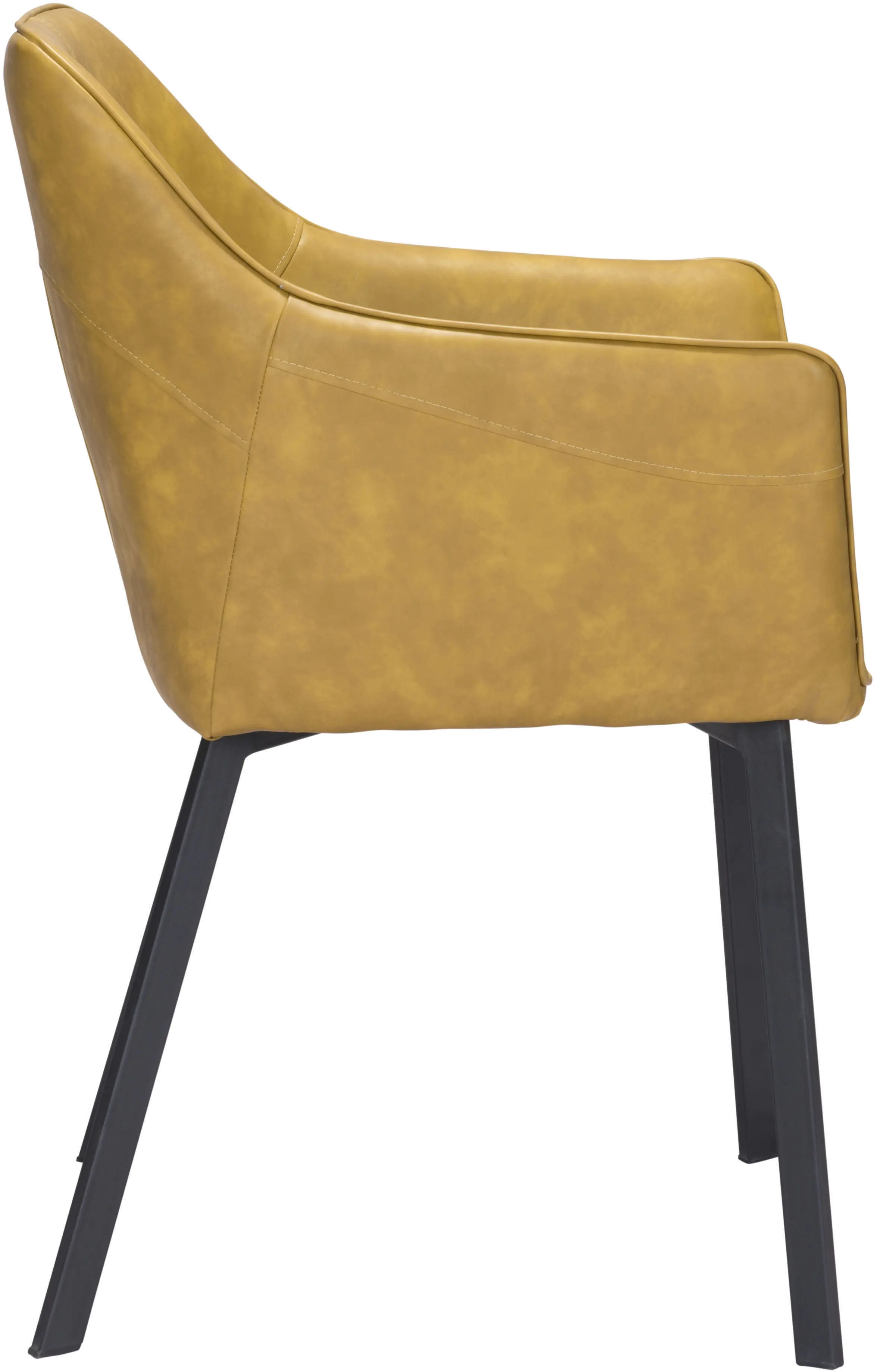 Loiret Yellow Upholstered Dining Chair, Set of 2