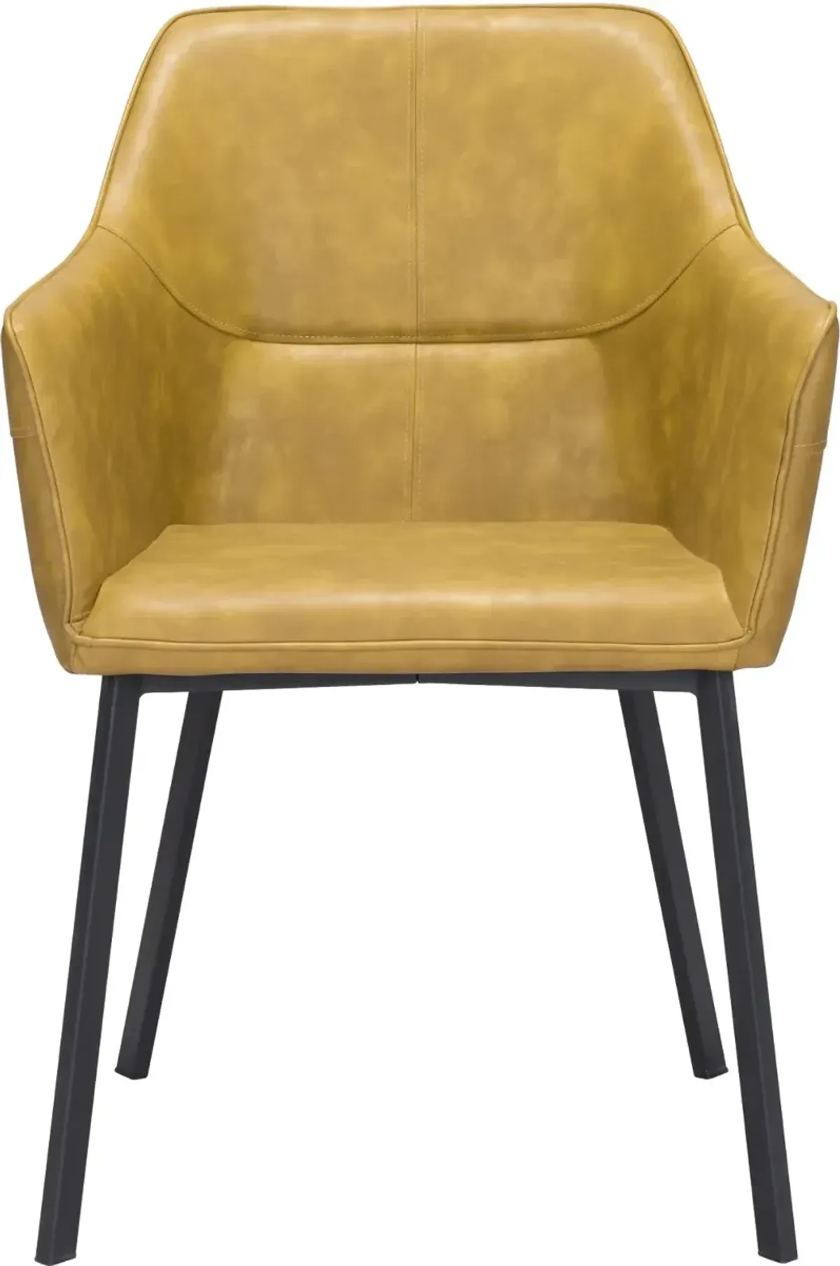 Loiret Yellow Upholstered Dining Chair, Set of 2