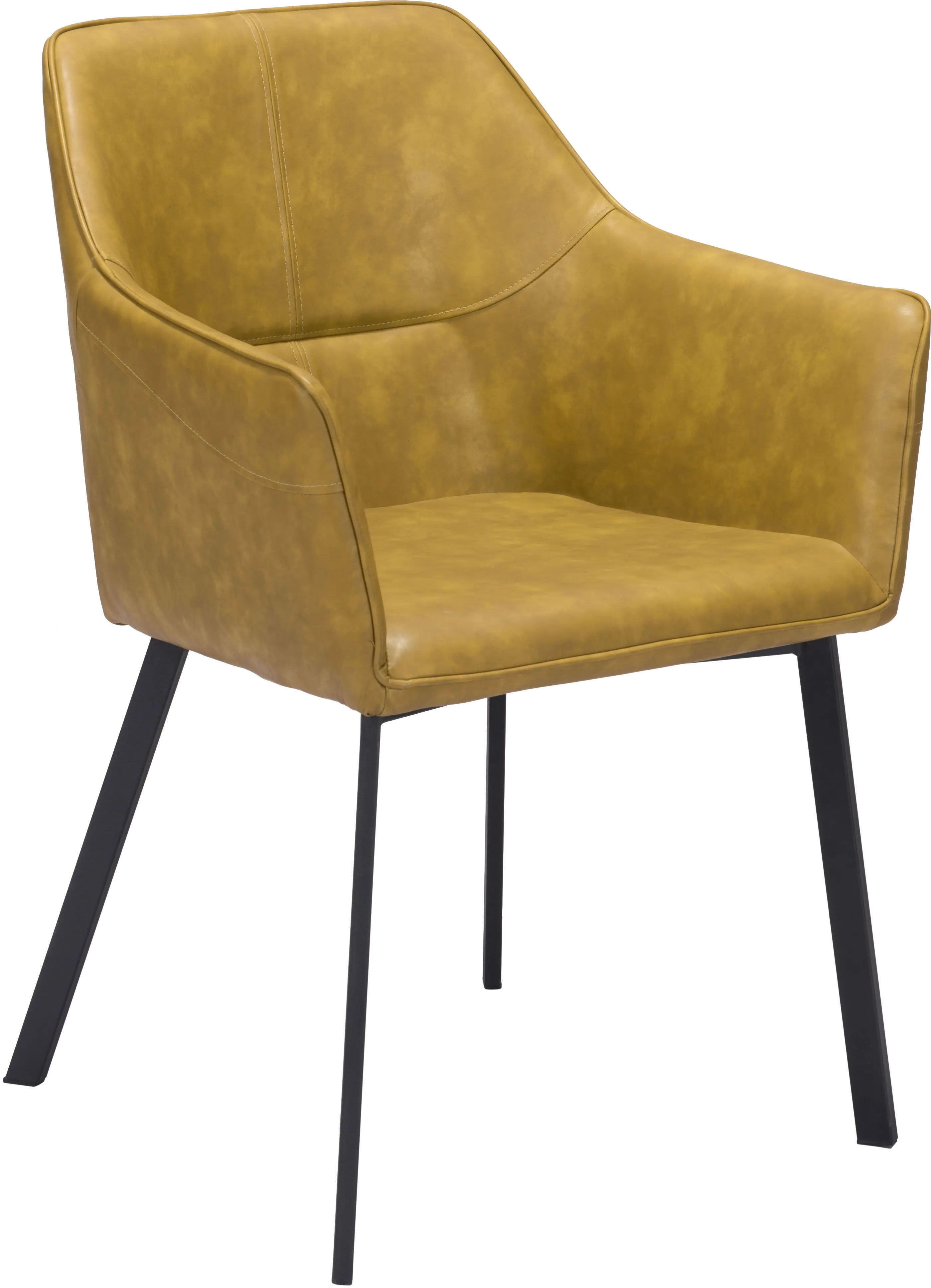 Loiret Yellow Upholstered Dining Chair, Set of 2