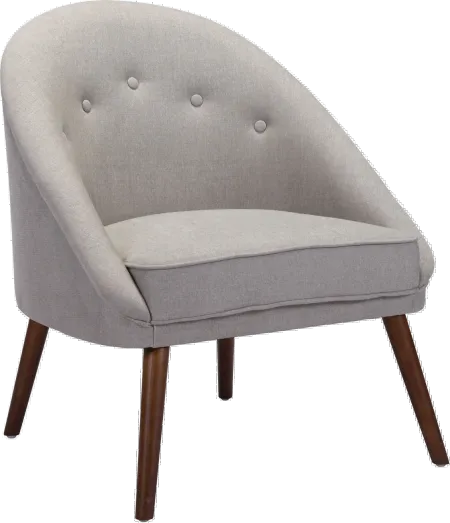 Cruise Mid Century Modern Gray Accent Chair