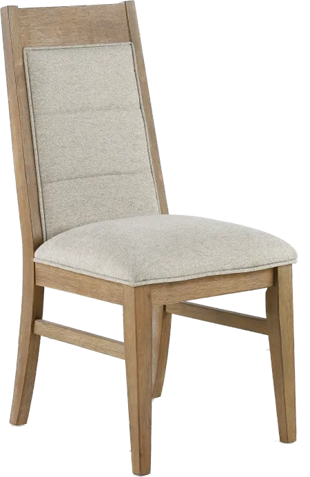 Loft Harbor Weathered Oak Upholstered Dining Chair
