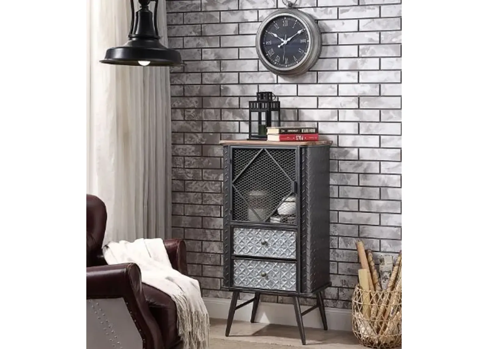 Industrial Metal Bookcase - Forester