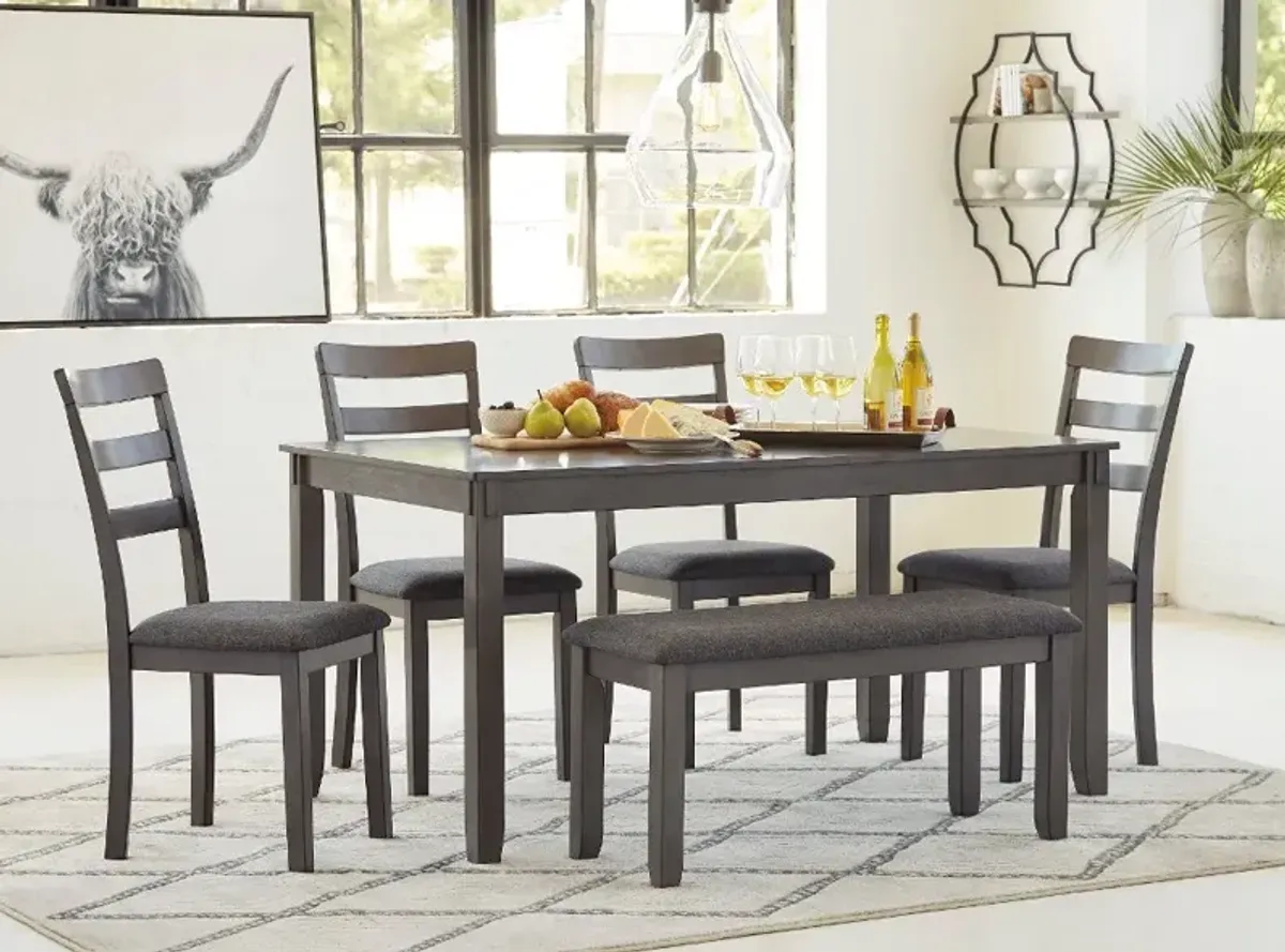 Bridson Gray 6 Piece Dining Room Set