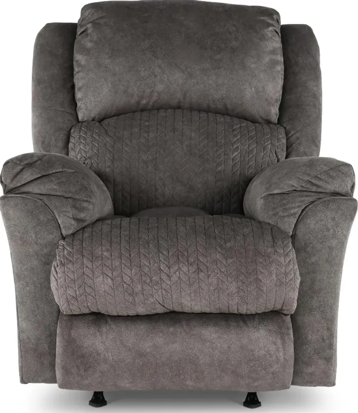 Malloy Gray Power Rocker Recliner