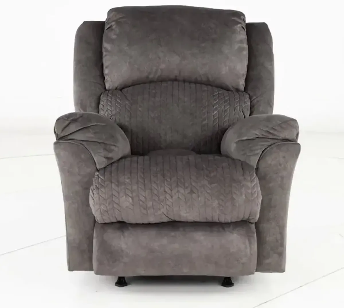 Malloy Gray Power Rocker Recliner