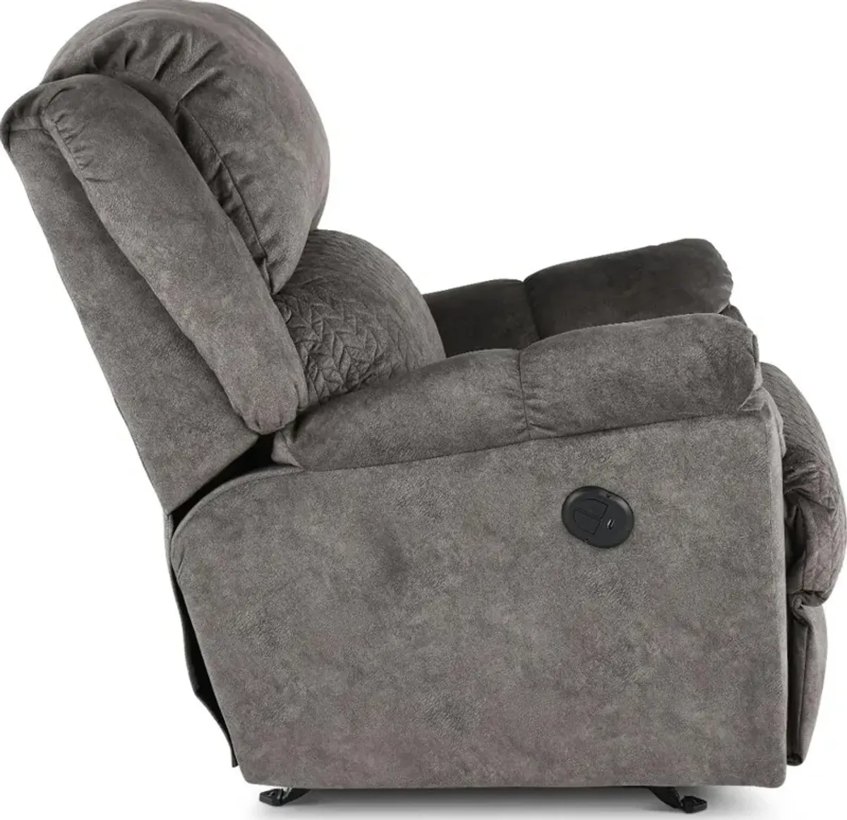 Malloy Gray Power Rocker Recliner