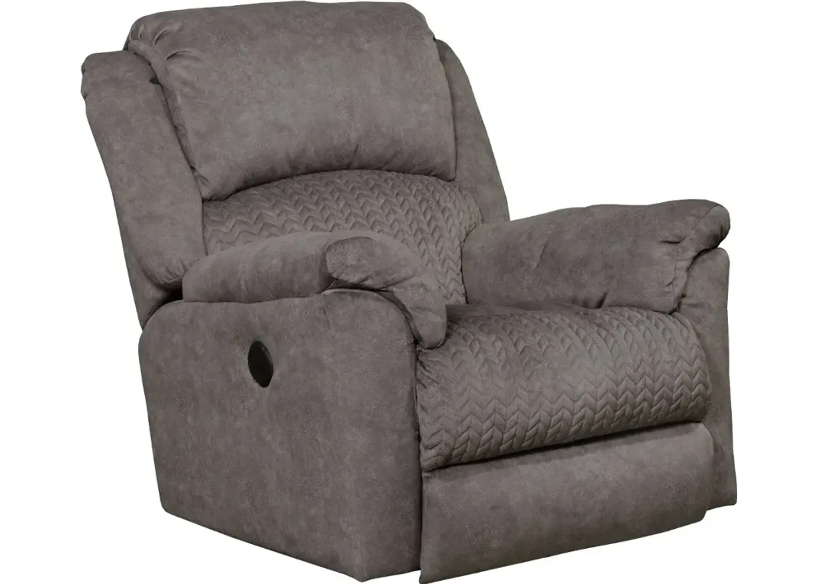 Malloy Gray Power Rocker Recliner