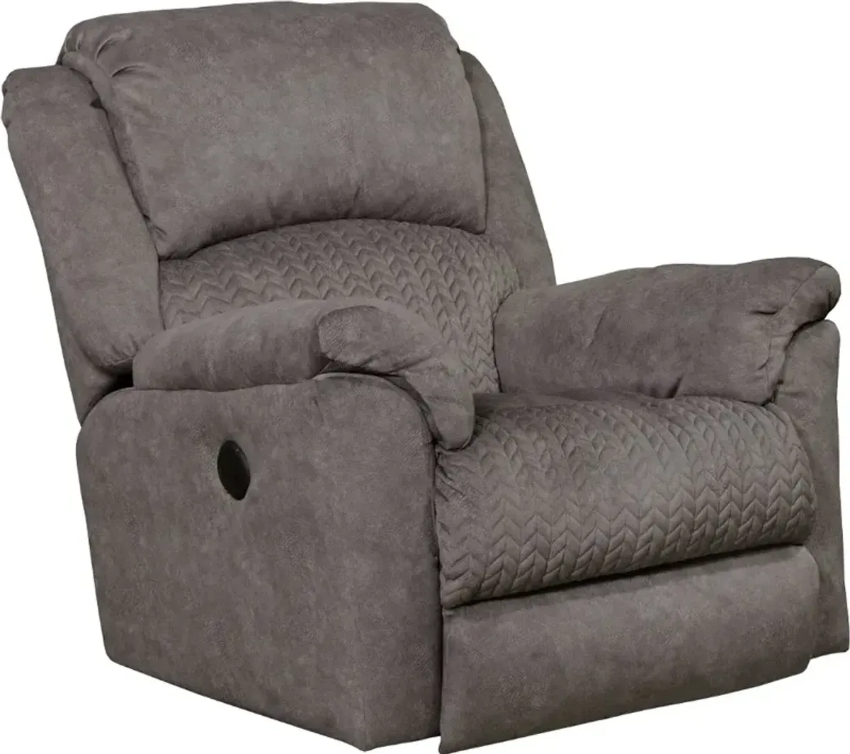 Malloy Gray Power Rocker Recliner