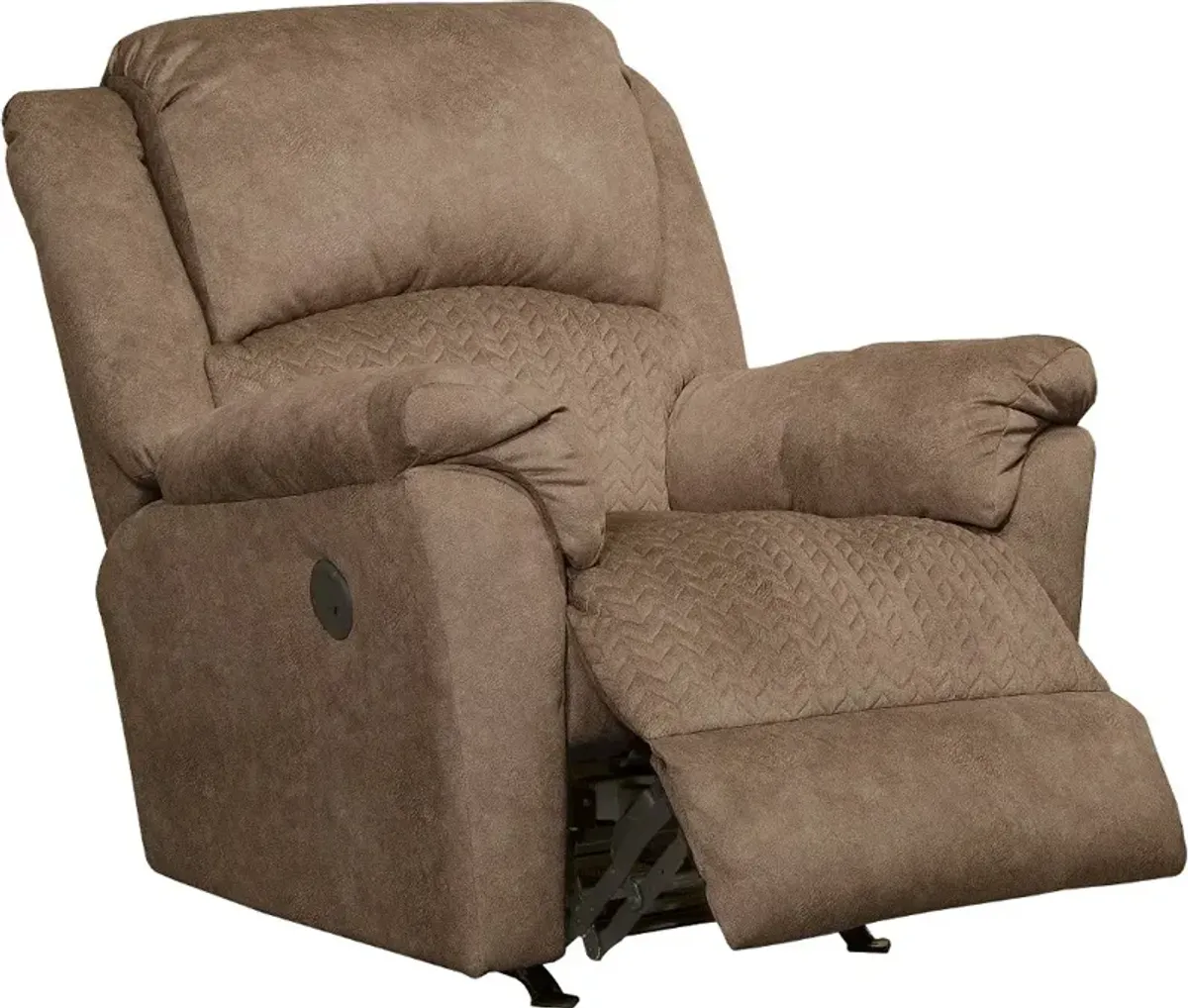 Malloy Tan Power Rocker Recliner